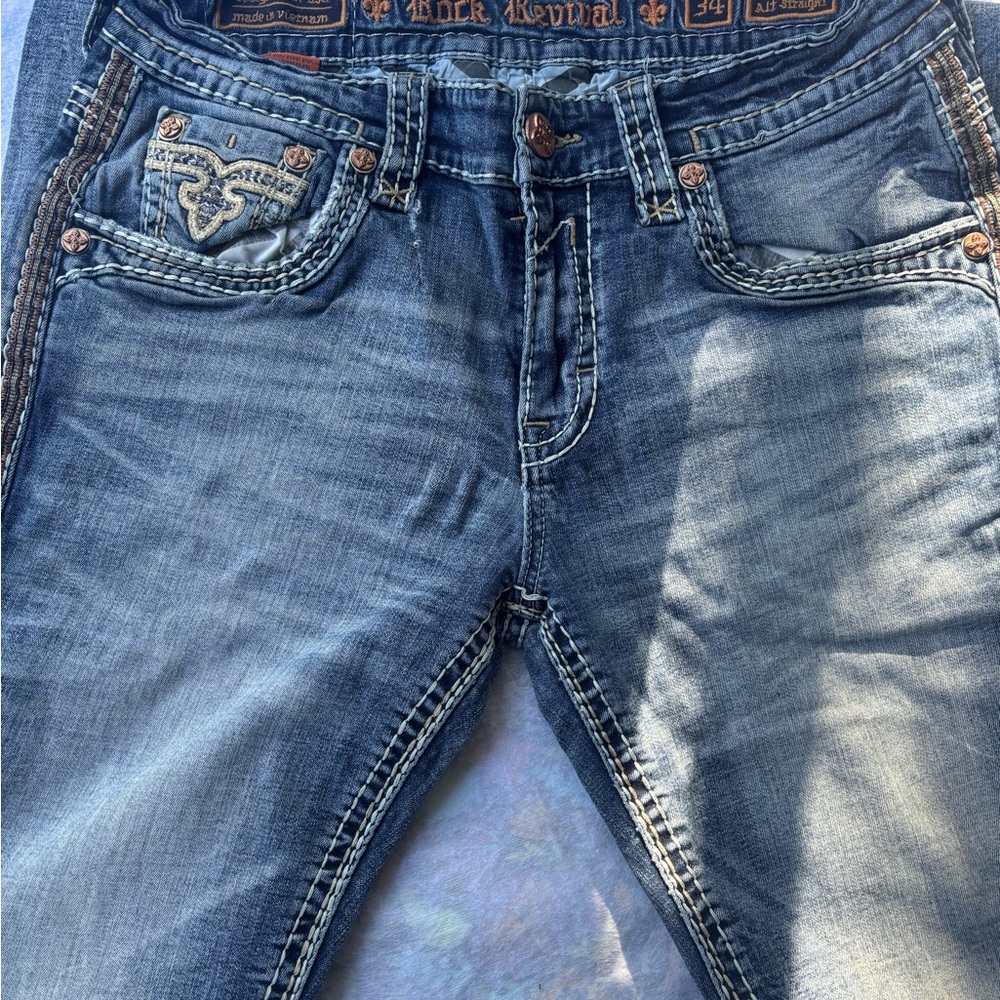 Rock Revival Light Blue Relaxed Jeans
